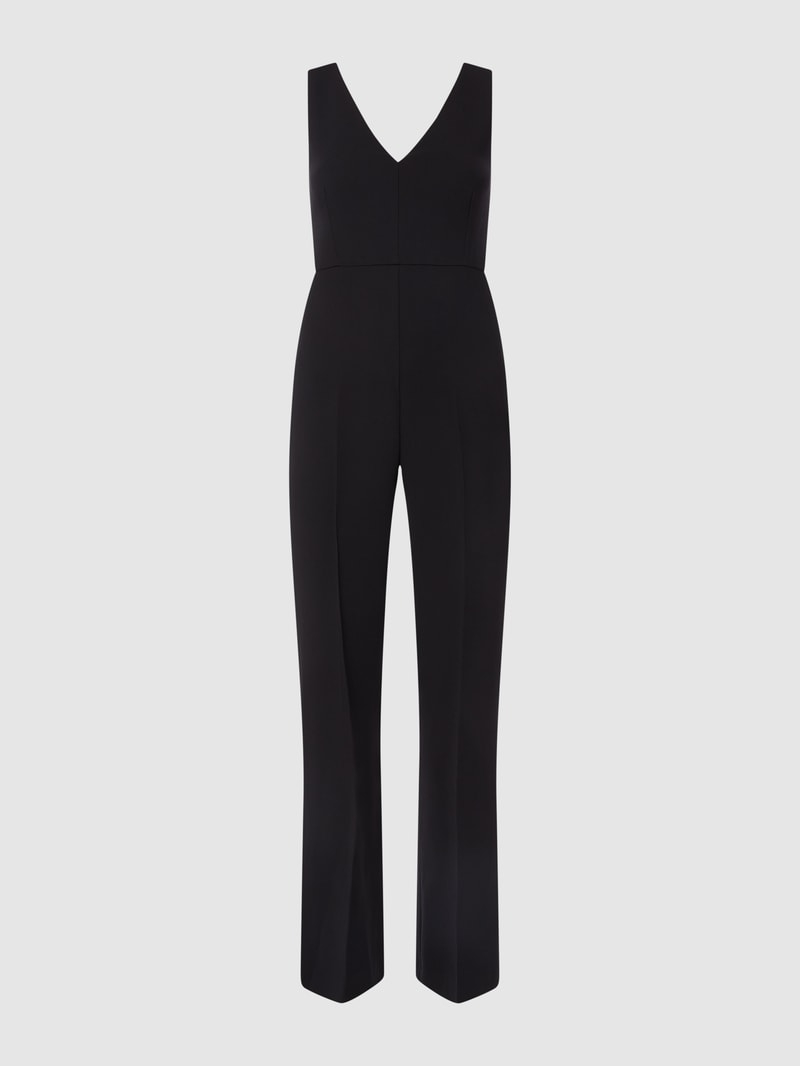 Jumpsuit mit V-Ausschnitt Modell 'July' in schwarz