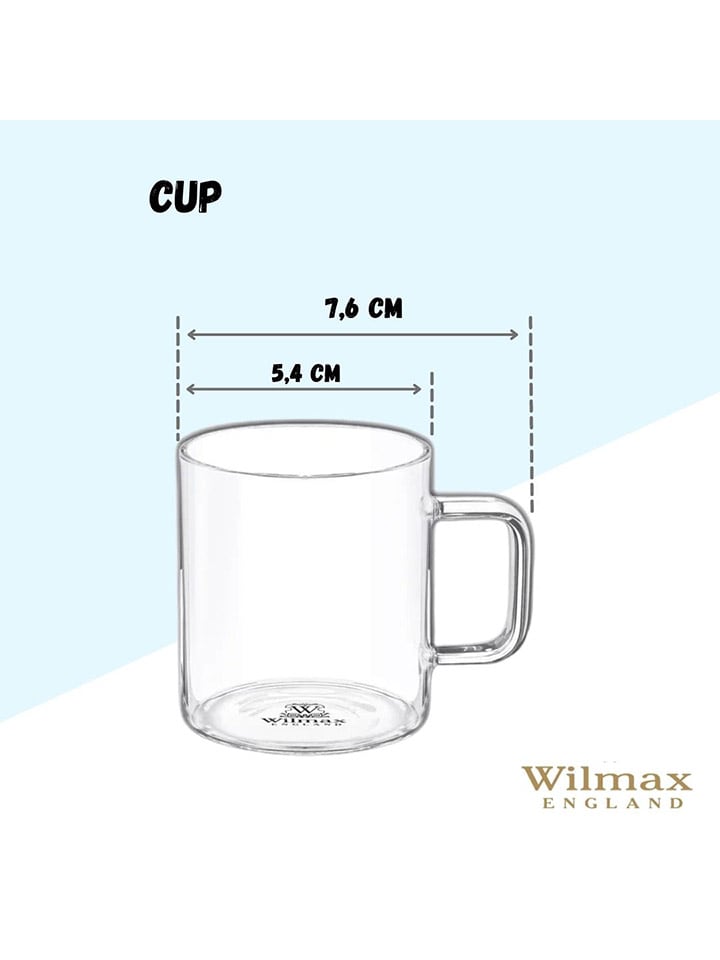 Wilmax 6er-Set: Gläser in Transparent - 100 ml günstig kaufen onesize
