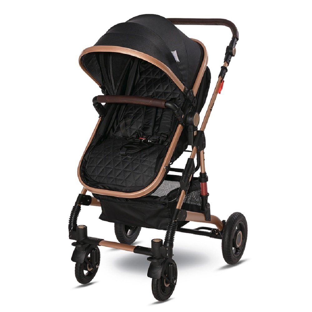 Lorelli Kombi-Kinderwagen Kinderwagen Alba 2 in 1, Sportsitz Babywanne Gummireifen, einstellbar