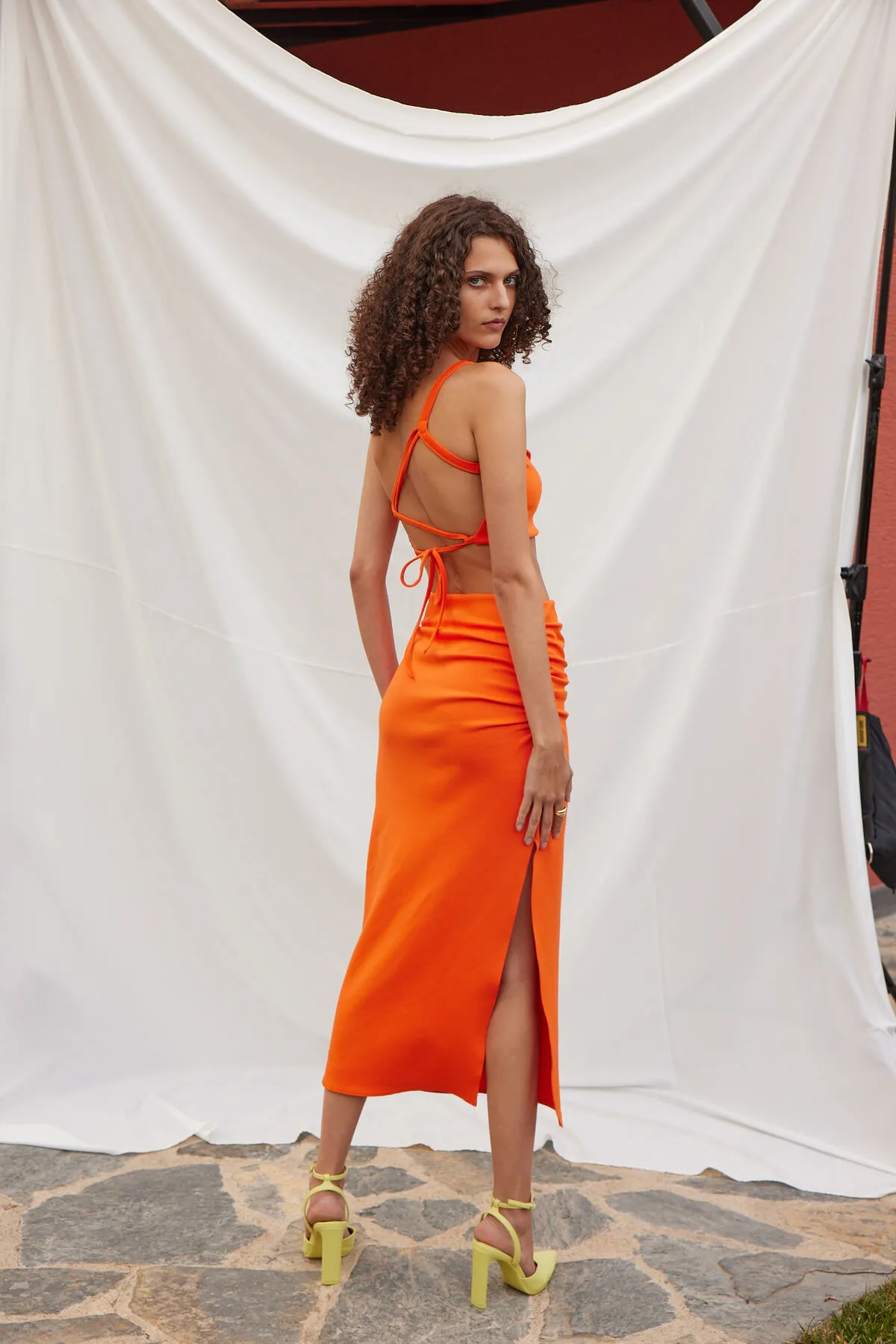 VATKALI  Flam Bustier-Set mit drapiertem Rock
