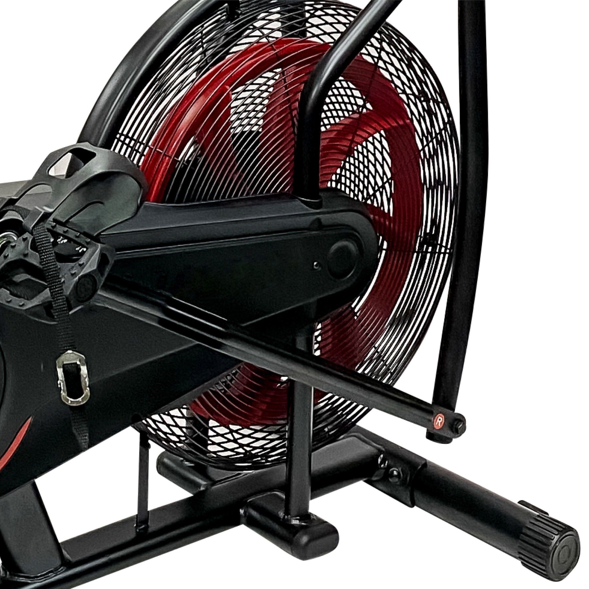 Zoomyo Heimtrainer Air Bike, Heimtrainer/Fitnessbike mit Windrad, Fan Bike, Air Bike Mounting Size: L x W x H approx. 116 x 59 x 126 cm