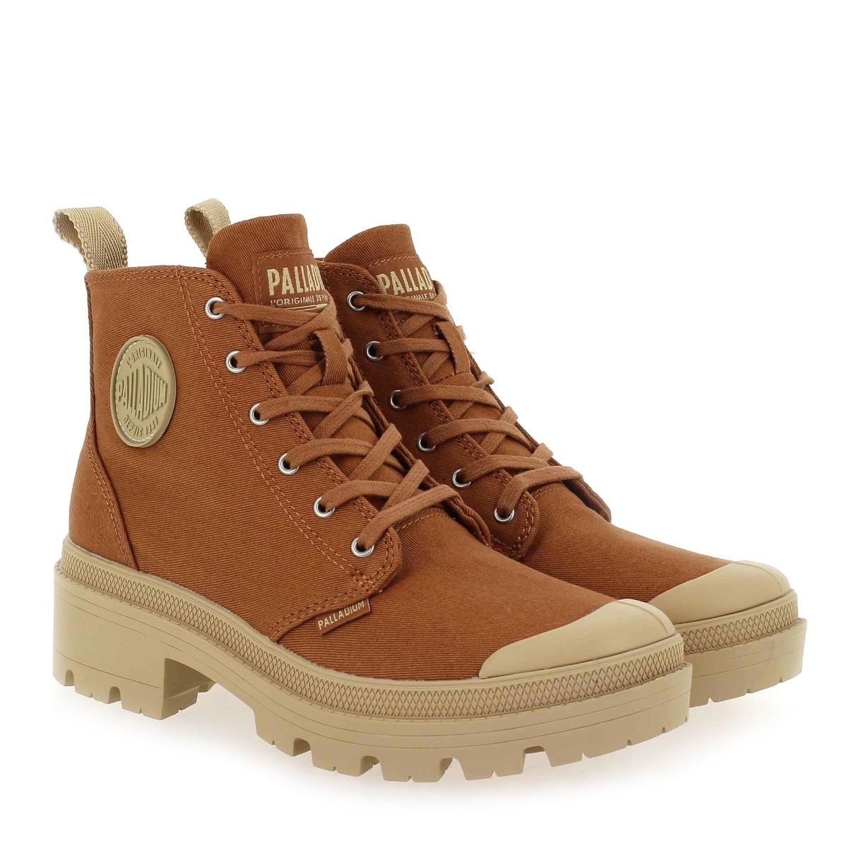 Palladium  PALABASE TWILL - Brique