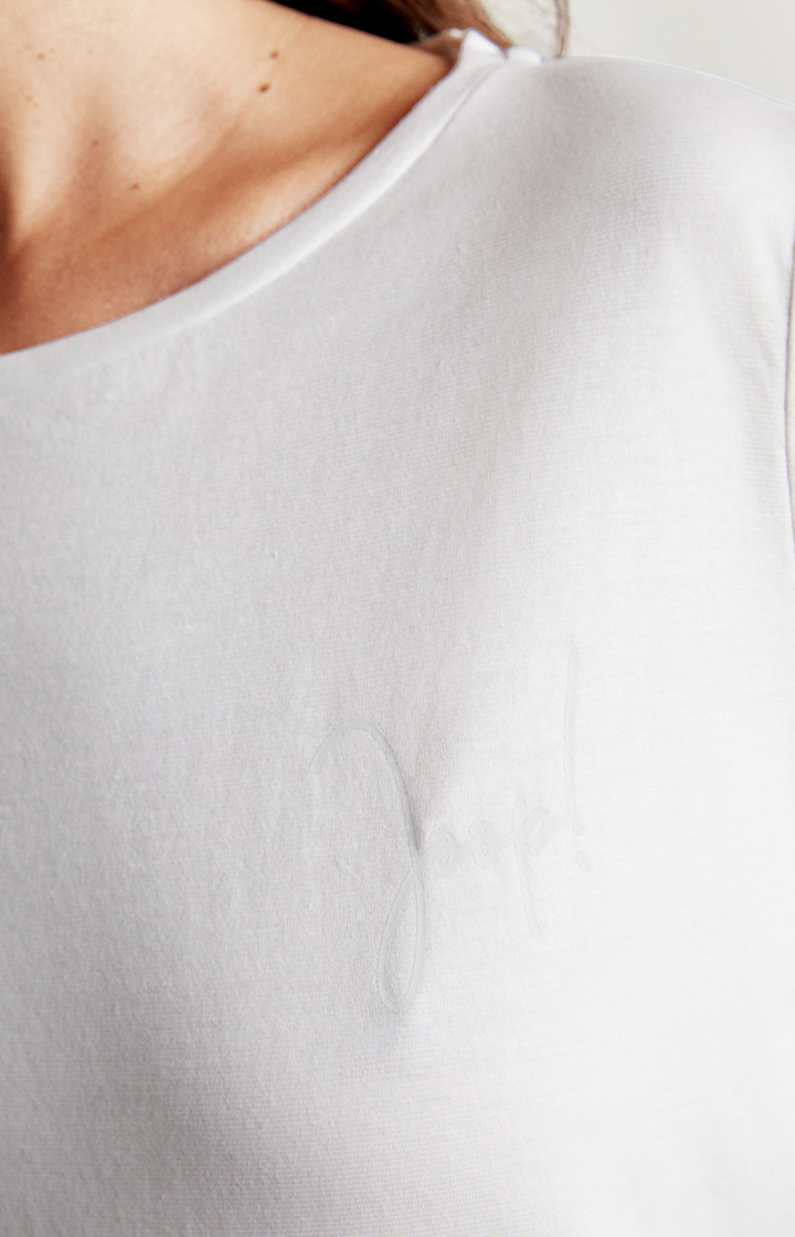 Loungewear Longsleeve in Weiß