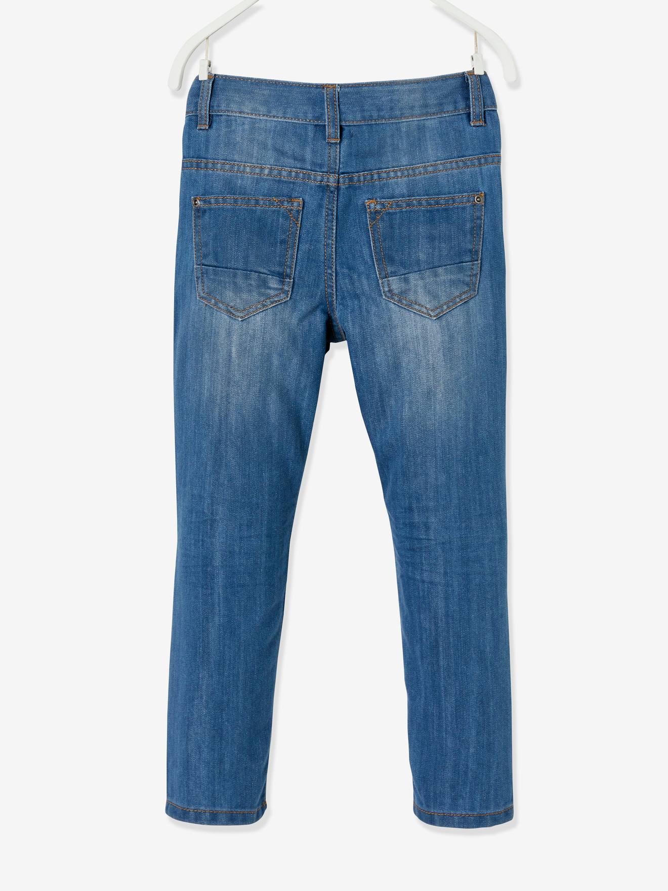 Jean droit indestructible MorphologiK tour de hanches FIN garçon denim brut