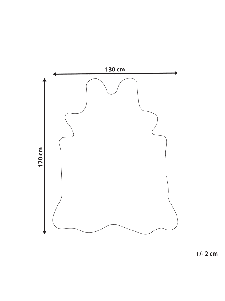 Beliani Schaffell ZEIL in Braun/Beige - (W) 130 x (L) 170 cm günstig kaufen onesize