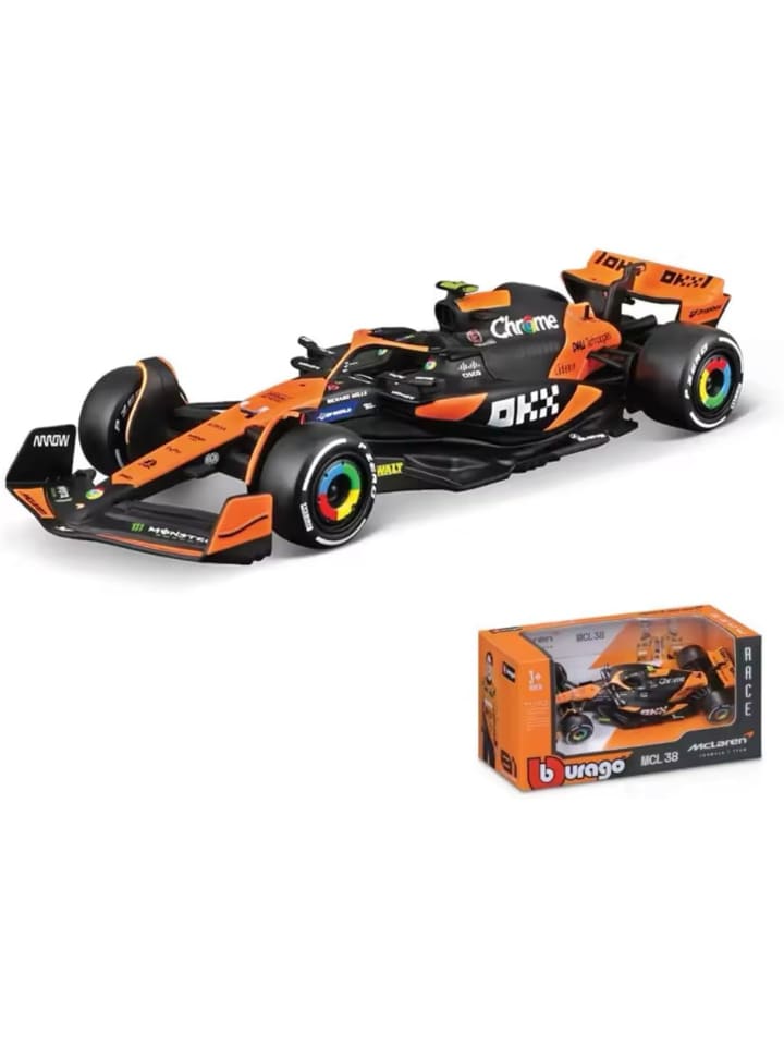 Bburago Modellauto - F1 McLaren MCL38 Miami Norris #4  Maßstab 1:43 in mehrfarbig günstig kaufen onesize