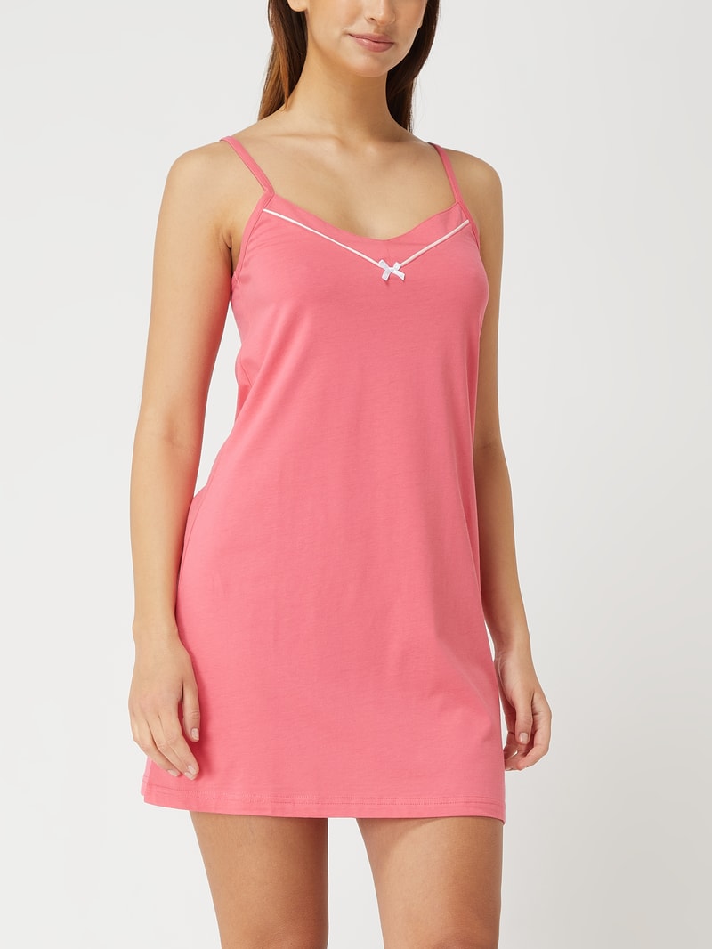 Nachthemd aus Baumwoll-Modal-Mix in pink