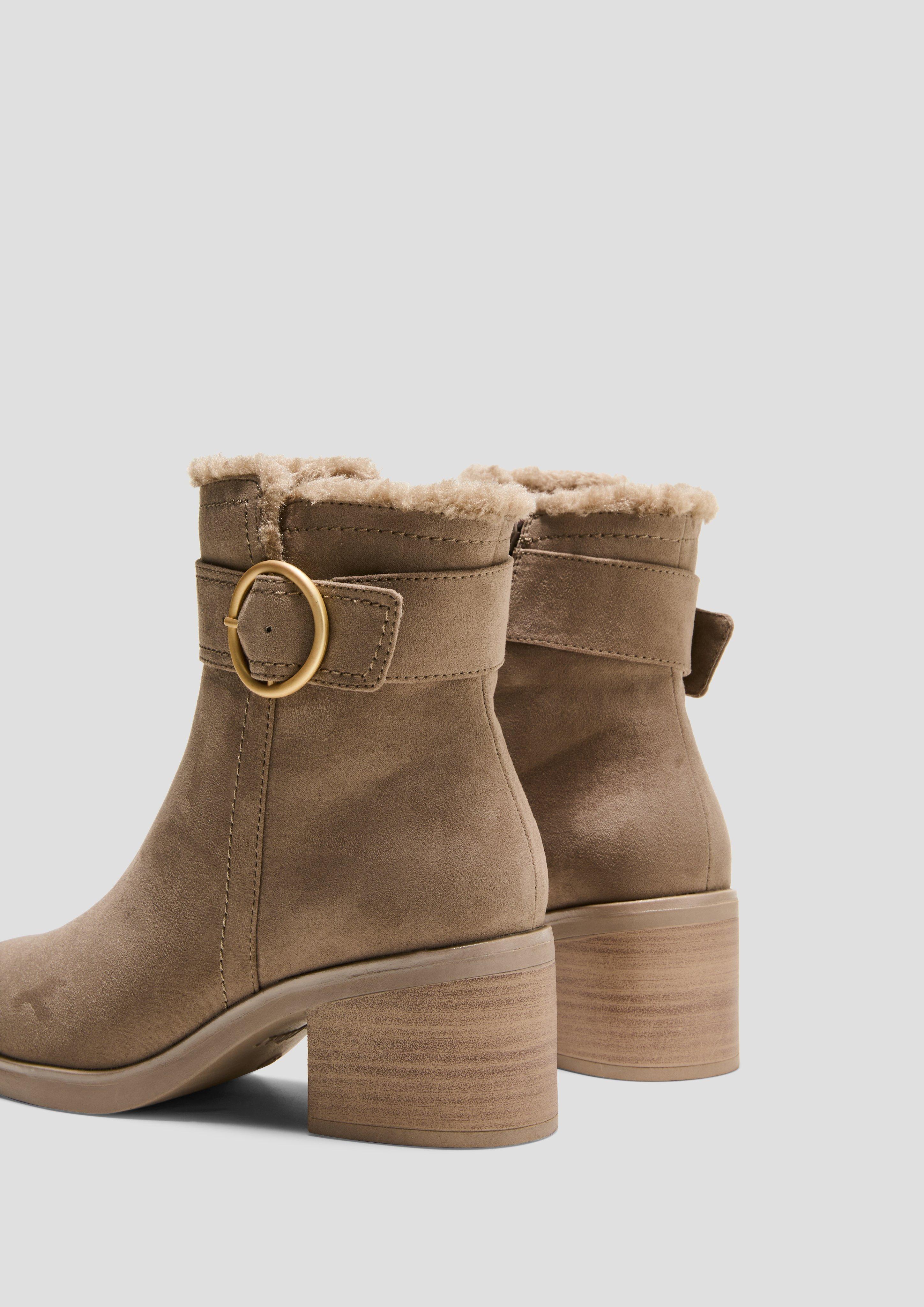 Stiefeletten in Wildleder-Optik  6008573-341
