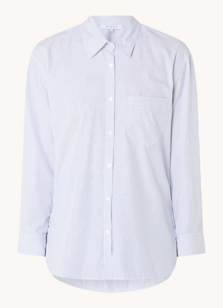 Gerard Darel  Blouse met borstzak en streepprint