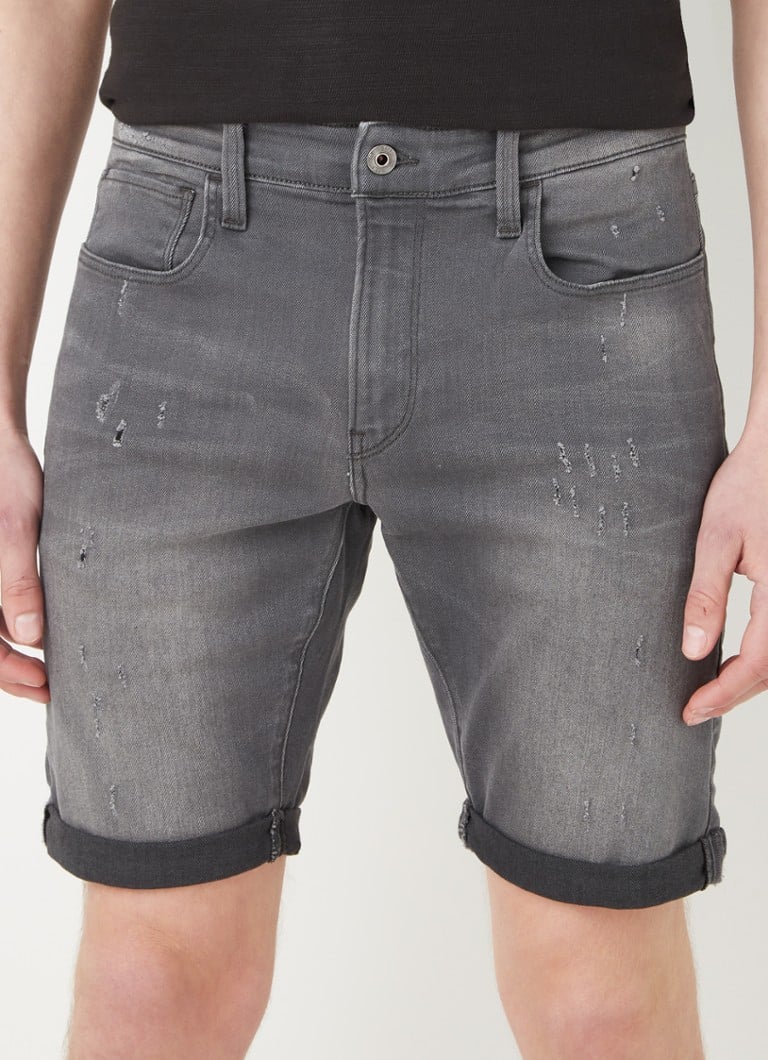 Pantaloni scurți din denim G-Star RAW Slim Fit, spălați