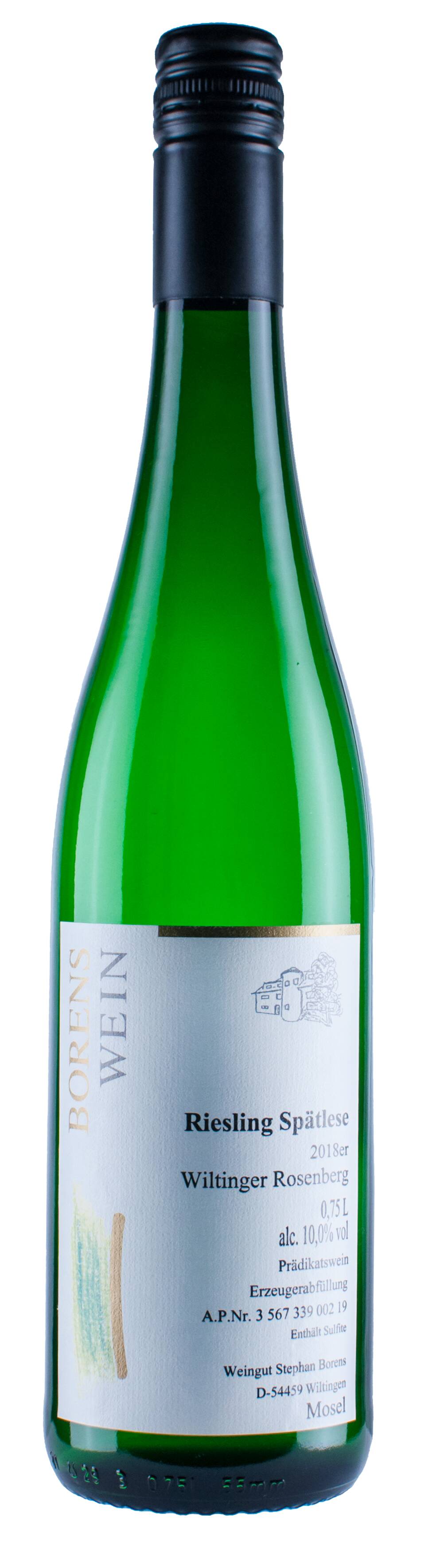 Weingut - Brennerei Borens Wiltinger Rosenberg 2018