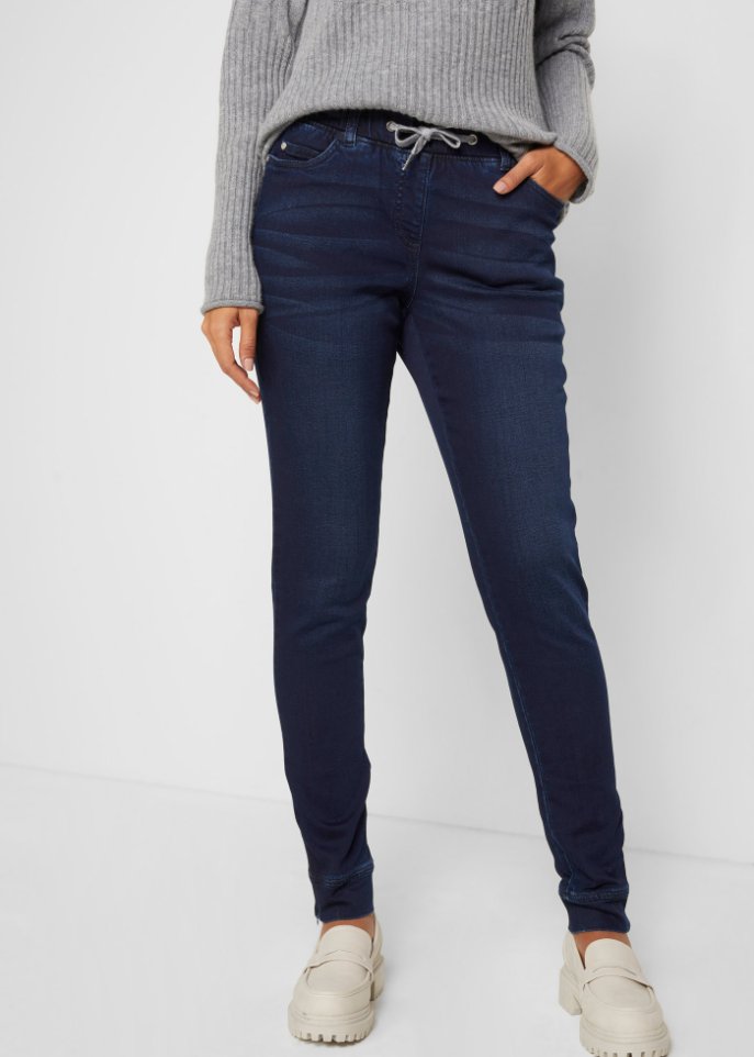 Schlupfhose in Denim-Optik