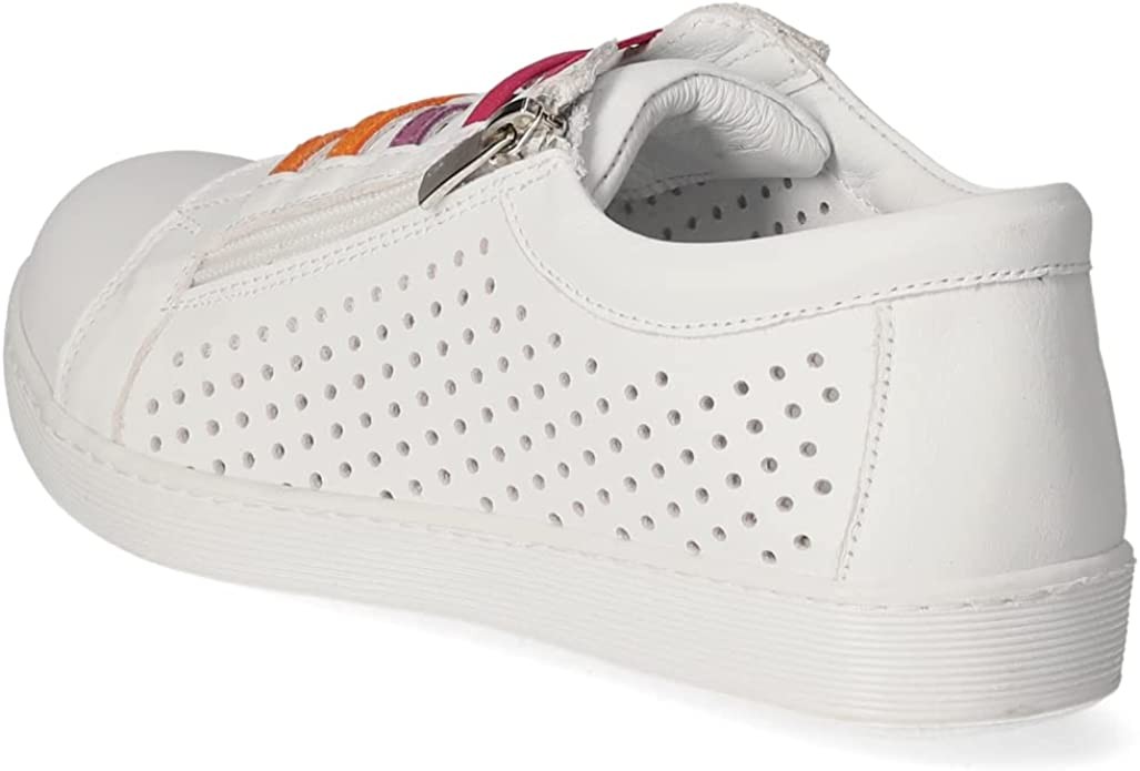 ESGANO Sportliche Slipper weiss