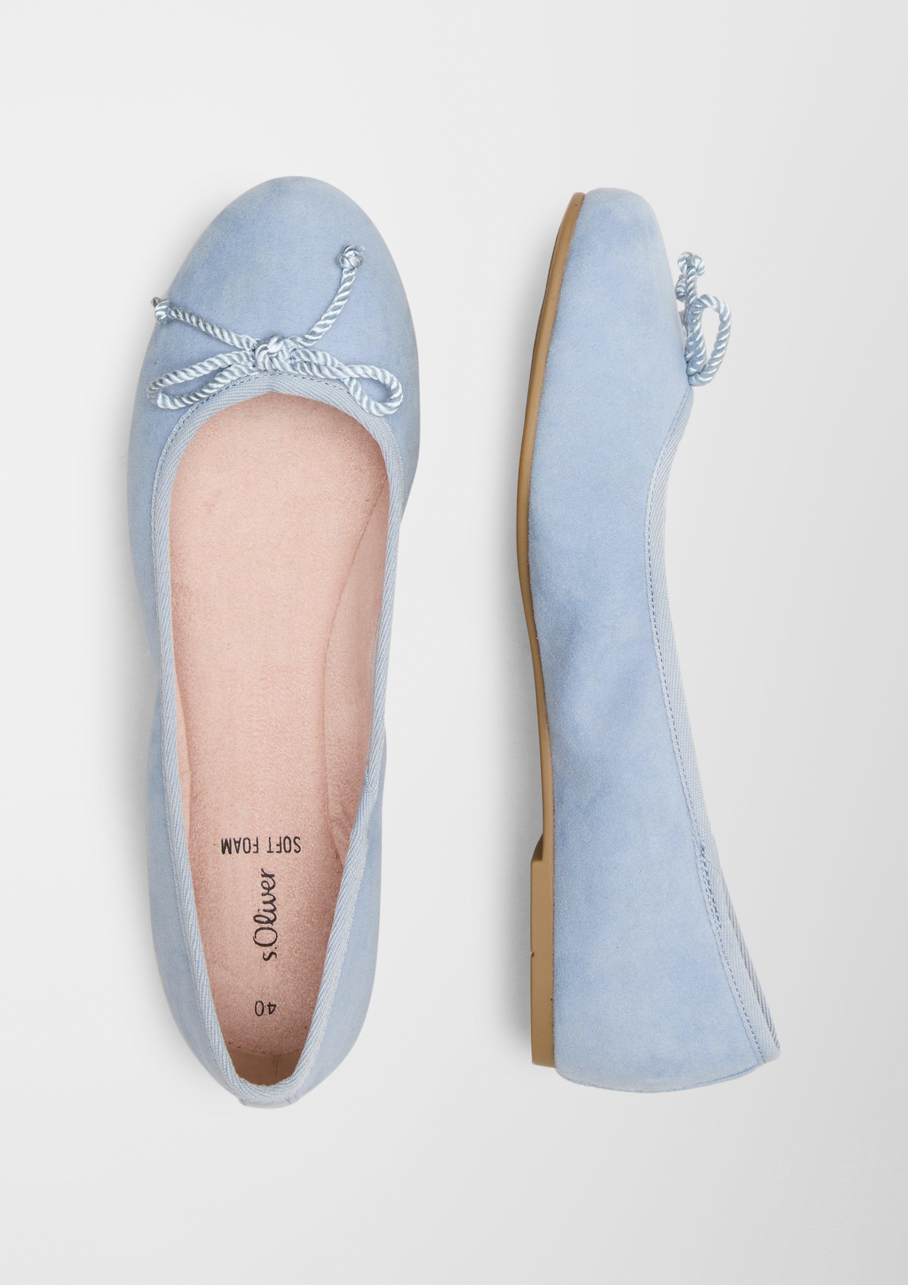 Ballerinas aus Lederimitat  6007387-804