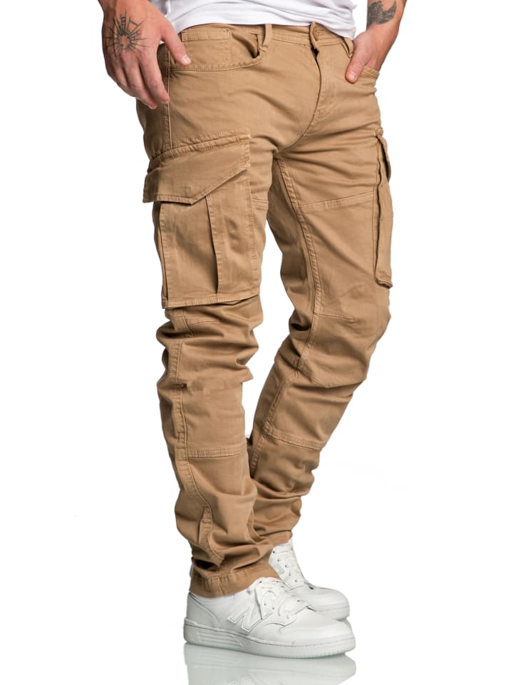 Amaci&Sons Cargo Jogger-Chino WYATT in Beige günstig kaufen