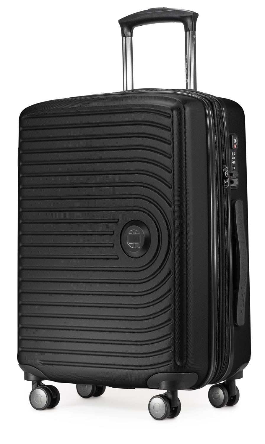 MITTE - hand luggage hard shell matt, XXL extension, TSA, 55 cm, 55 liters