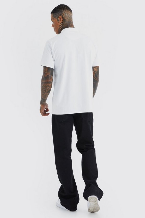 Kurzärmliges Jersey-Hemd