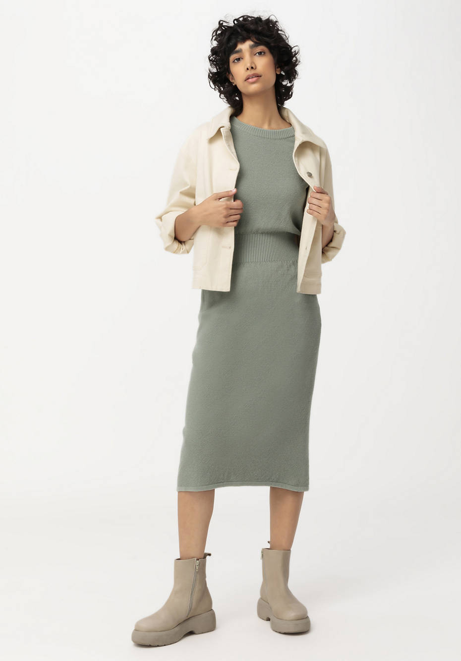 Strickkleid aus reiner Bio-Baumwolle