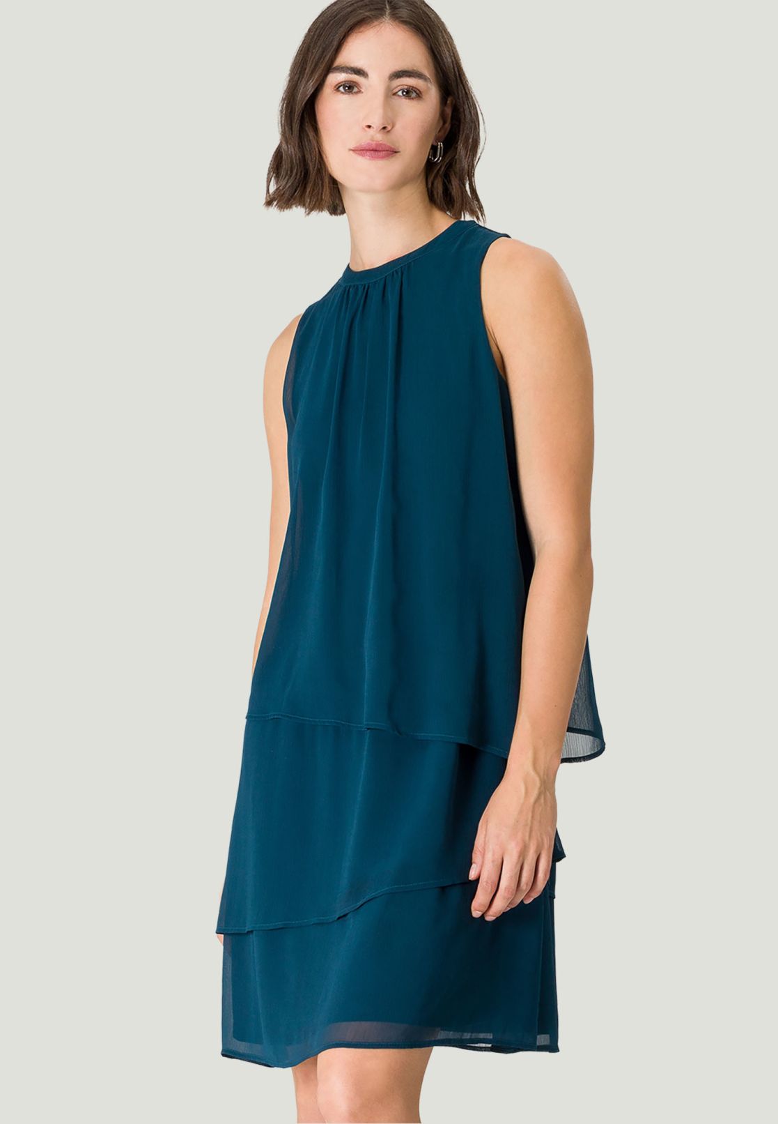 Stufenkleid mit Lagen Look