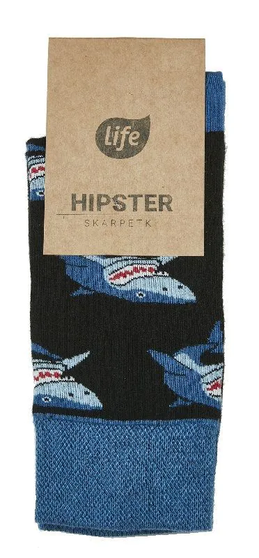Pamučne hipster čarape s uzorkom morskog psa, veličina 39-42