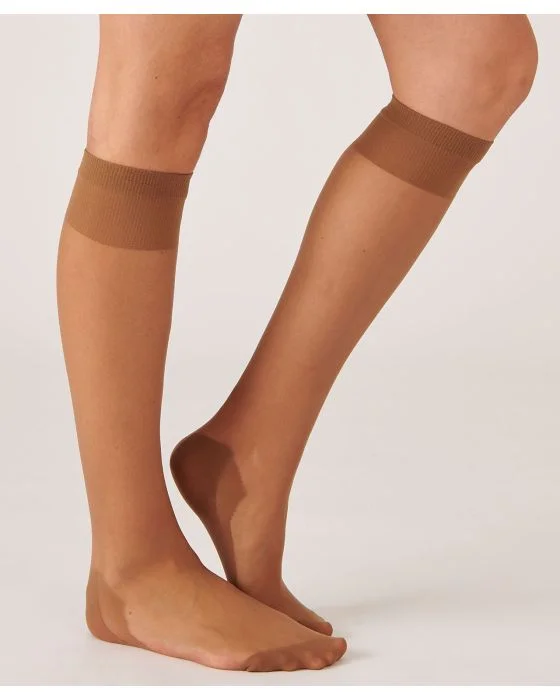 Lot de 4 paires de mi-bas mousse 20 deniers.