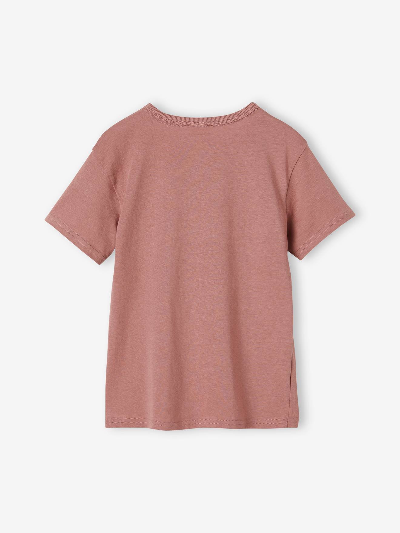 Vertbaudet Jungen T-Shirt, grafischer Print Oeko-Tex - rosenholz