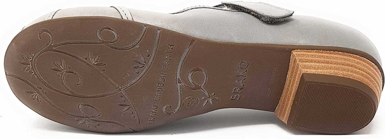 BRAKO Spangenpumps grau