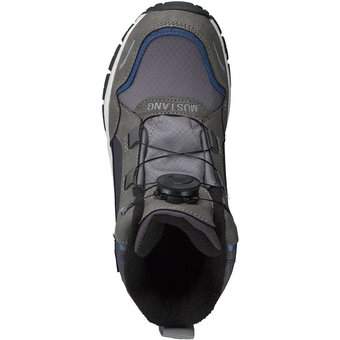 Mustang Schnür Boots in grau