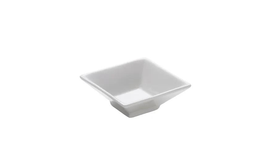 MAXWELL & WILLIAMS Square Dipschale Trapez, 7,5cm, Porzellan Weiß