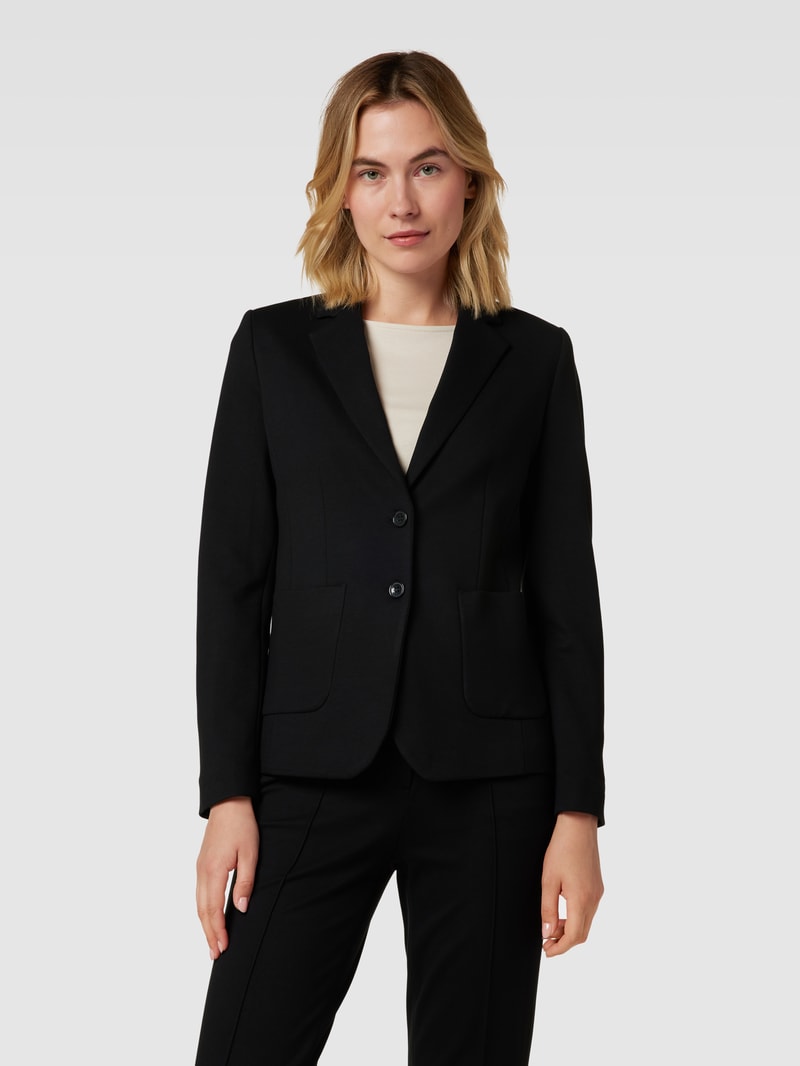 Blazer mit Eingrifftaschen in schwarz
