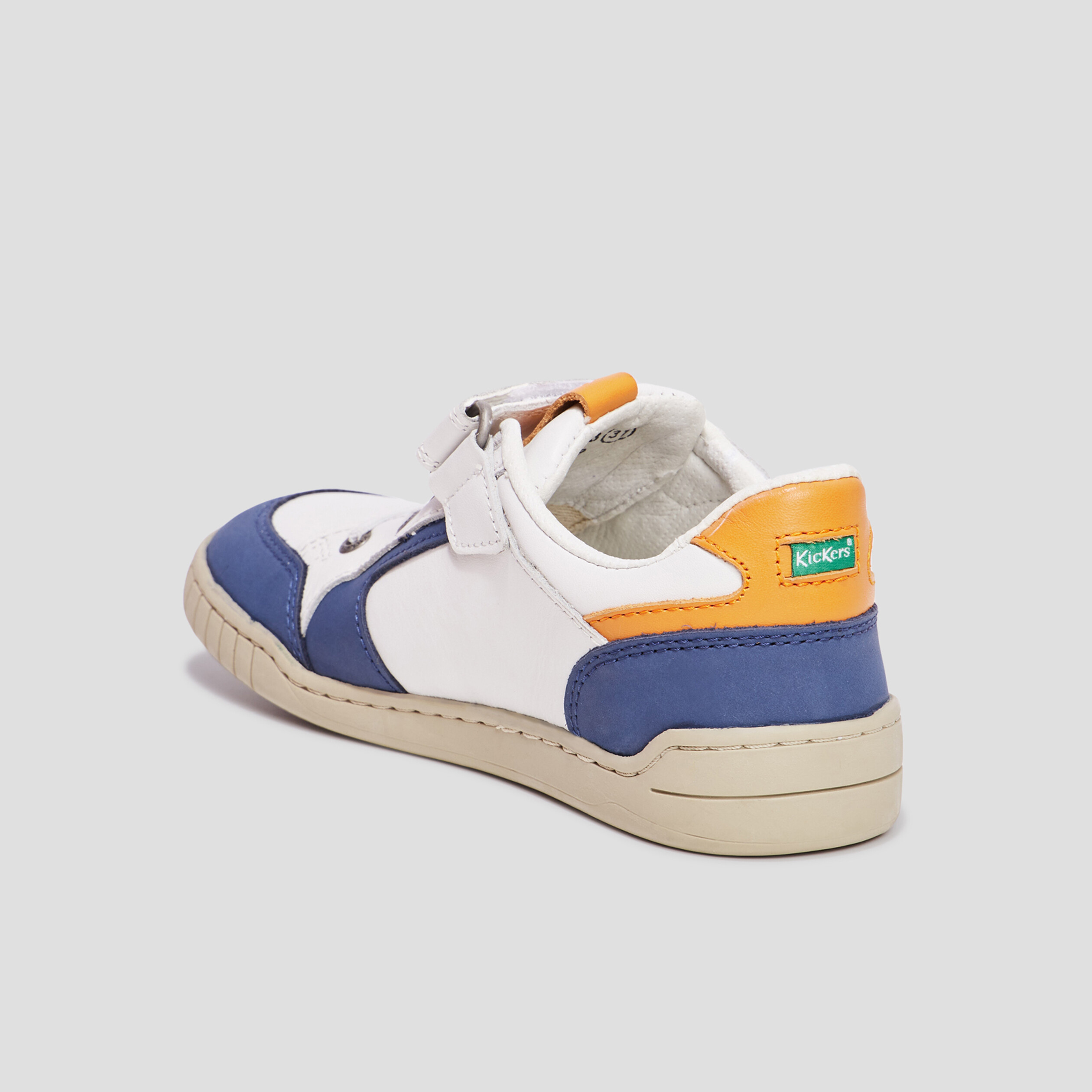 Tennis basses en cuir Kickers Windo blanc garçon | La Halle