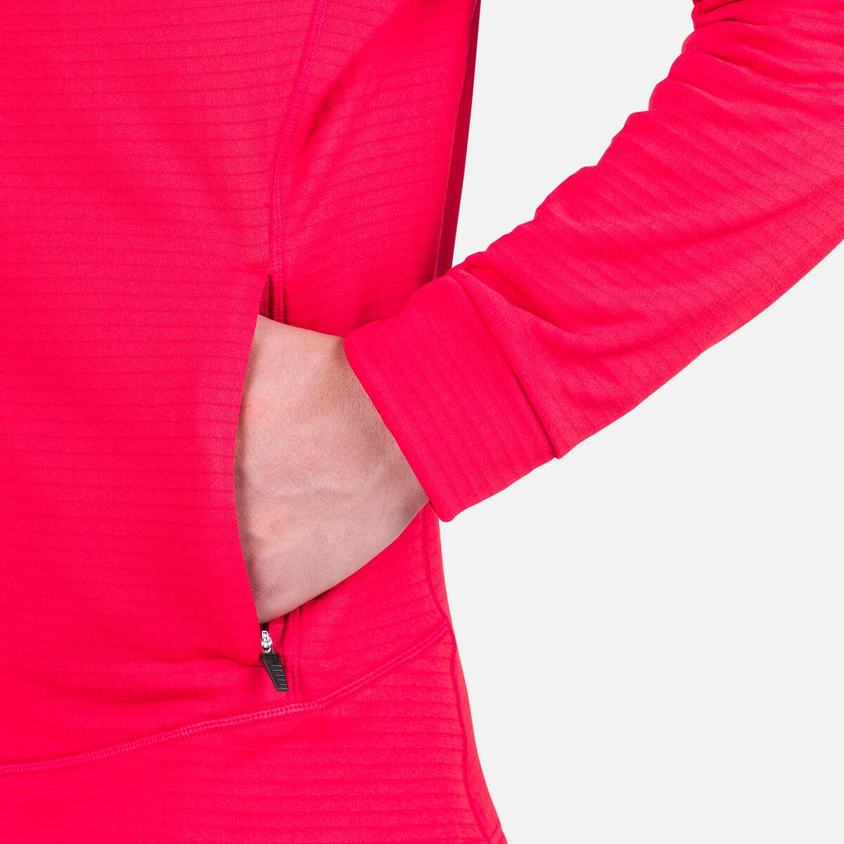 Herrenfleecejacke mit durchgehendem Reißverschluss Blackside
