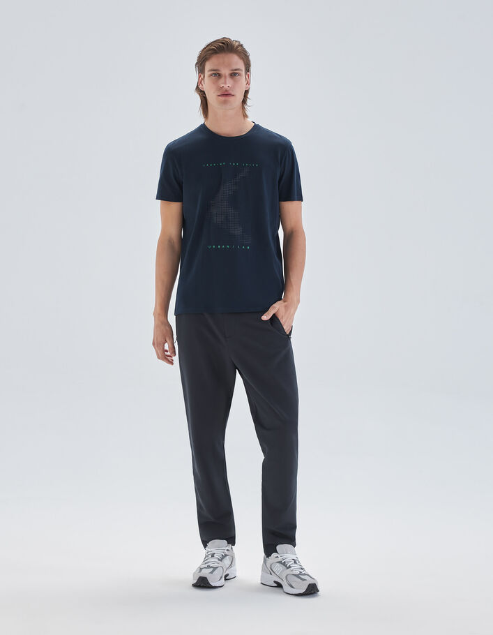 T-shirt marine visuel optique DRY FAST Homme