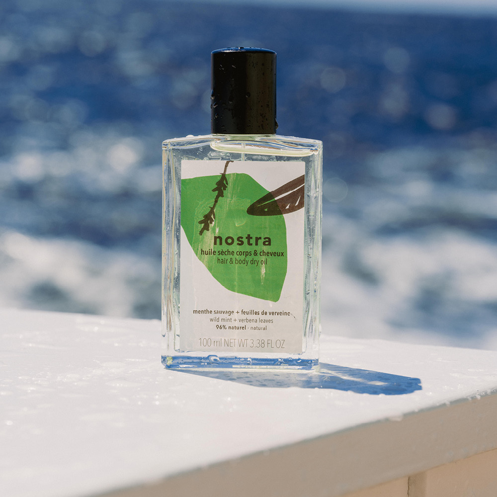 Nostra Huile Sèche Corps et Cheveux Menthe Sauvage & Feuilles de Verveine Huile sèche