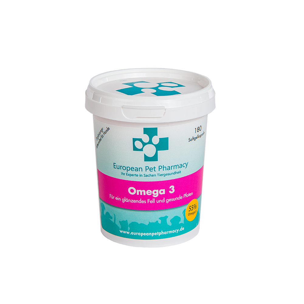 Europeanpetpharmacy Ergänzungsfutter & Aufzucht Europeanpetpharmacy Omega 3 180 Softgelkapseln
