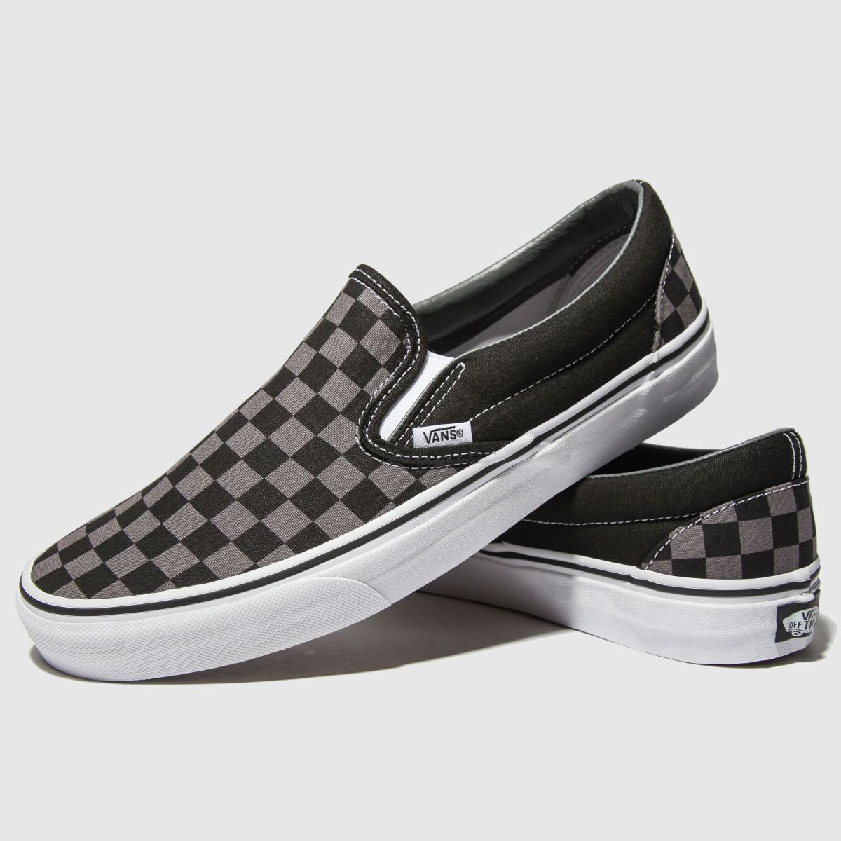 Vans klasszikus slip-on cipők fekete és szürke színben