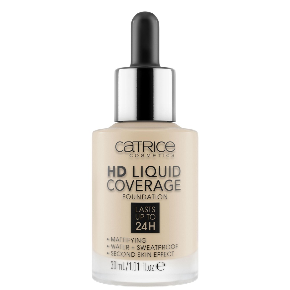catrice HD Liquid Coverage Foundation fond de teint 010 Light Beige Fond de Teint