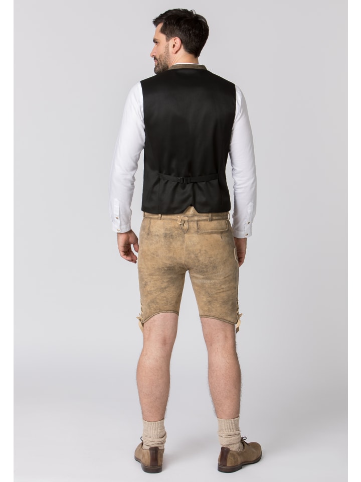 Stockerpoint Stockerpoint Trachtenlederhose Girgl in senf gespeckt-grau günstig kaufen