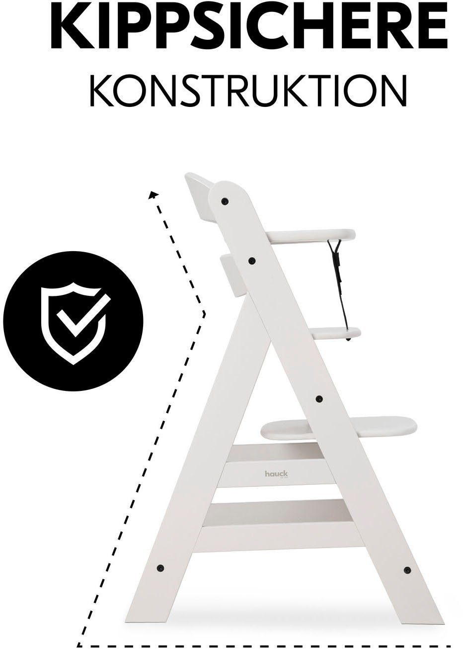 Hauck Hochstuhl Alpha+, Creme, FSC® - schützt Wald - weltweit