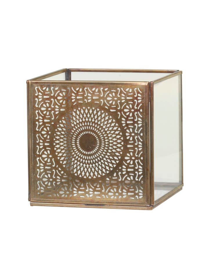 Chic Antique Windlicht Hurricane in Gold günstig kaufen onesize