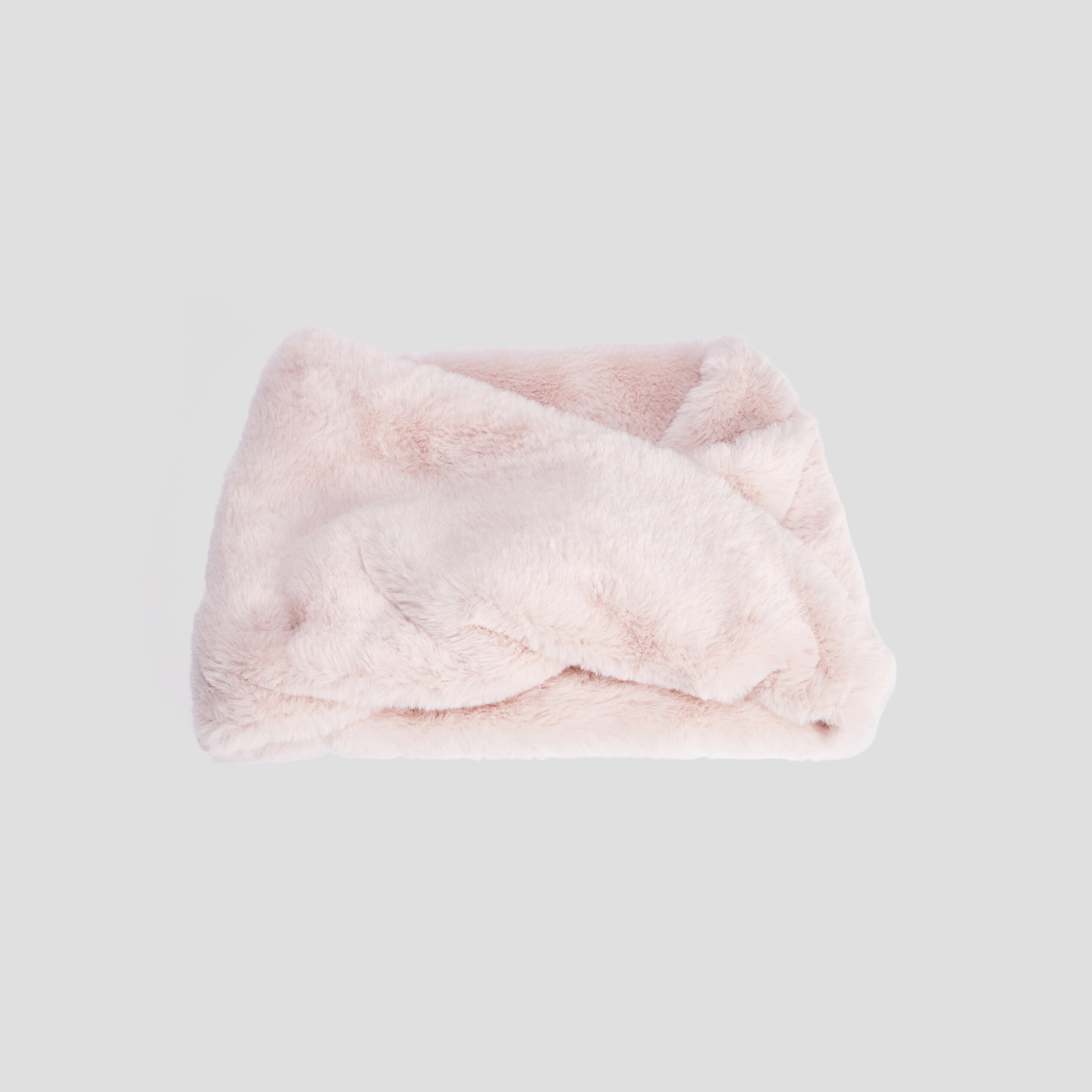 Snood fausse fourrure rose clair fille | La Halle