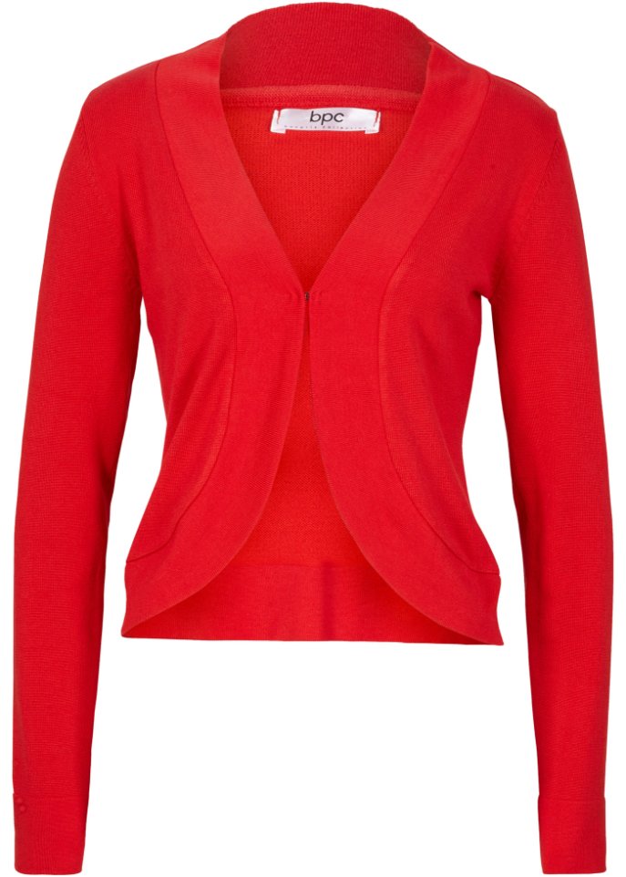 Kurze Stickjacke, langarm