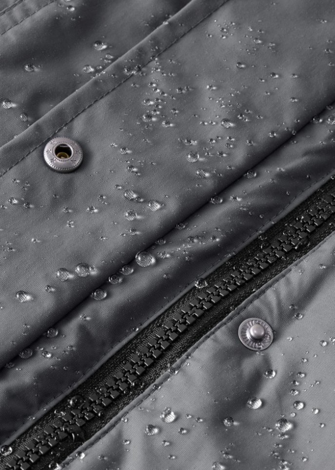 Funktions-Outdoor-Longjacke mit Kapuze