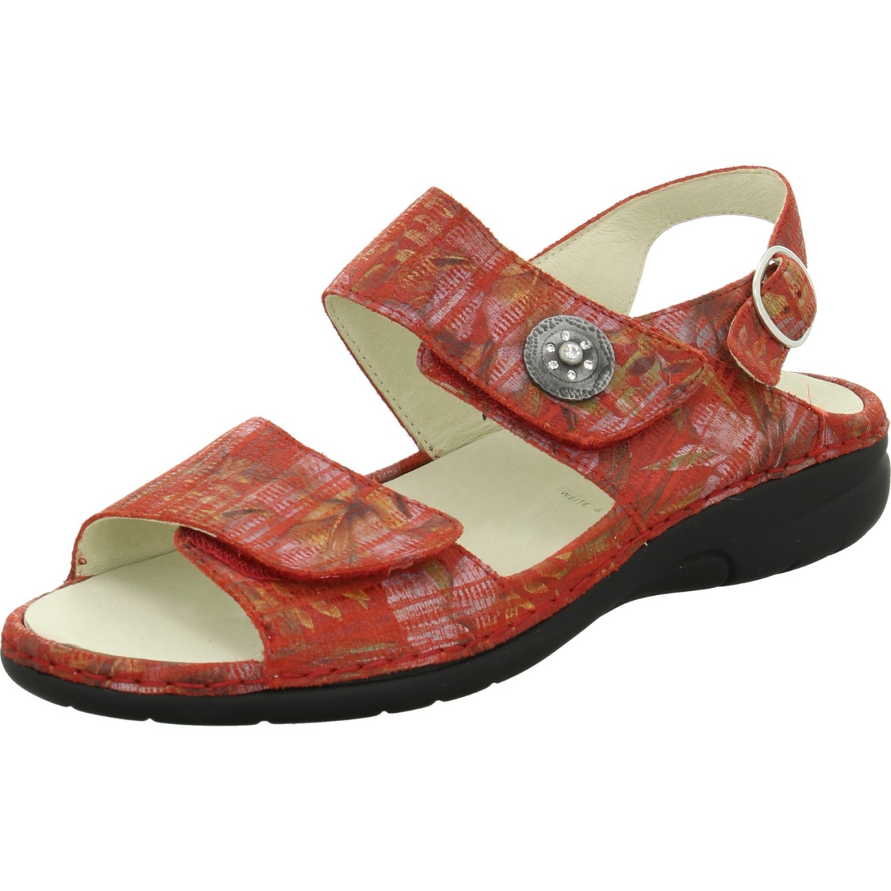 WALDLÄUFER Komfort Sandalen rot 204001