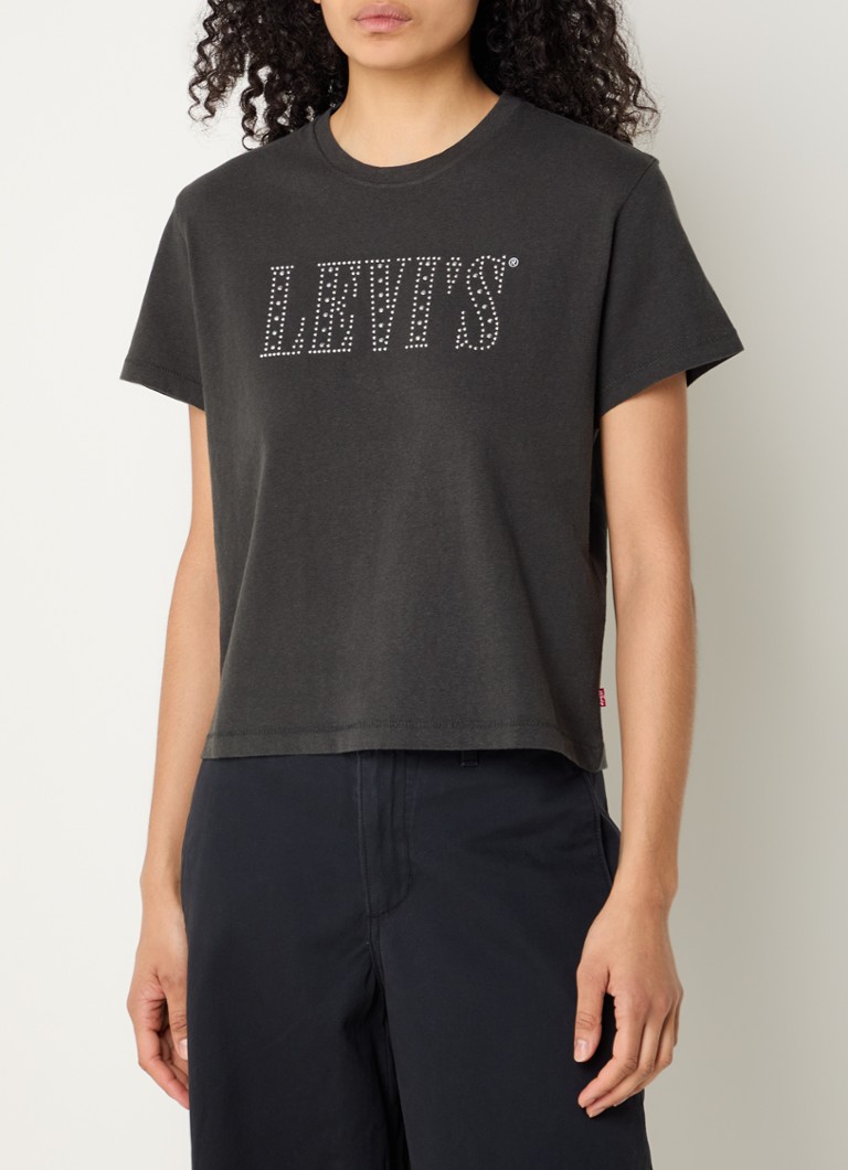 T-shirt Levi's con logo e strass
