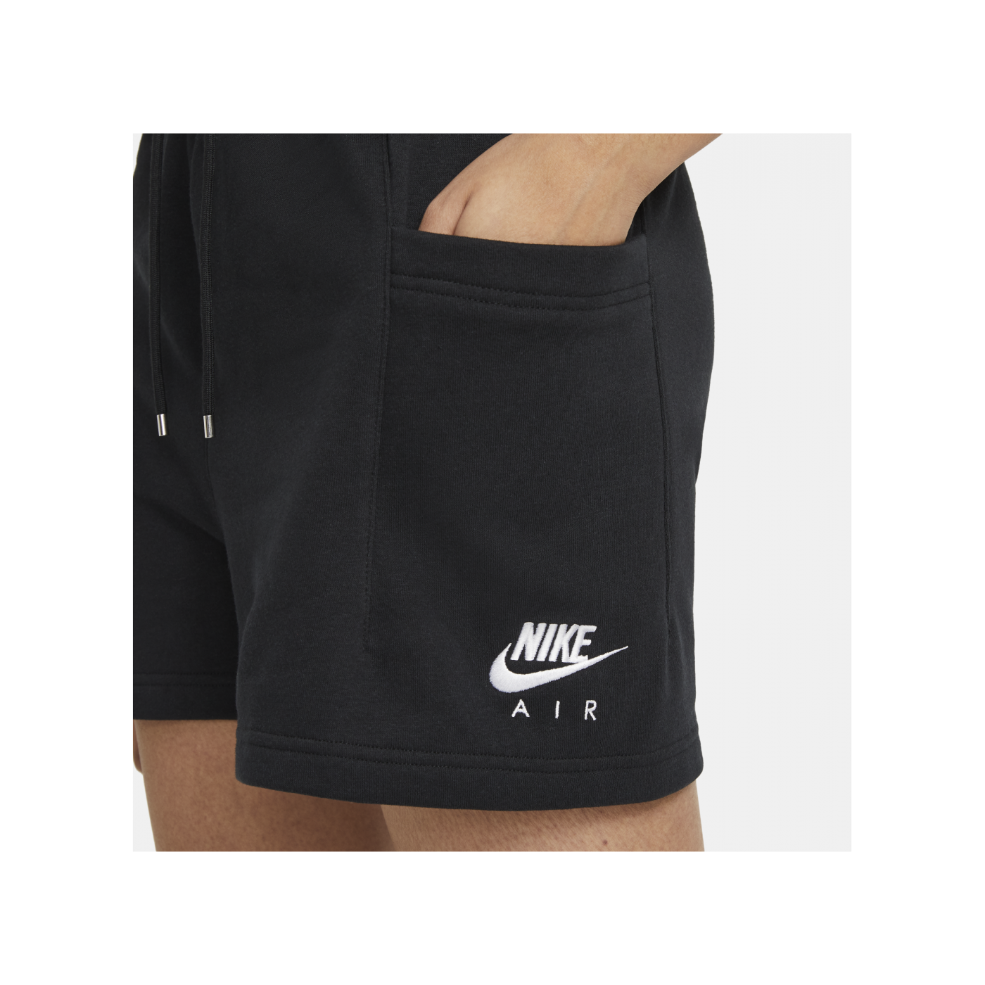 Nike Air Fleece Short Damen Schwarz Weiss F010