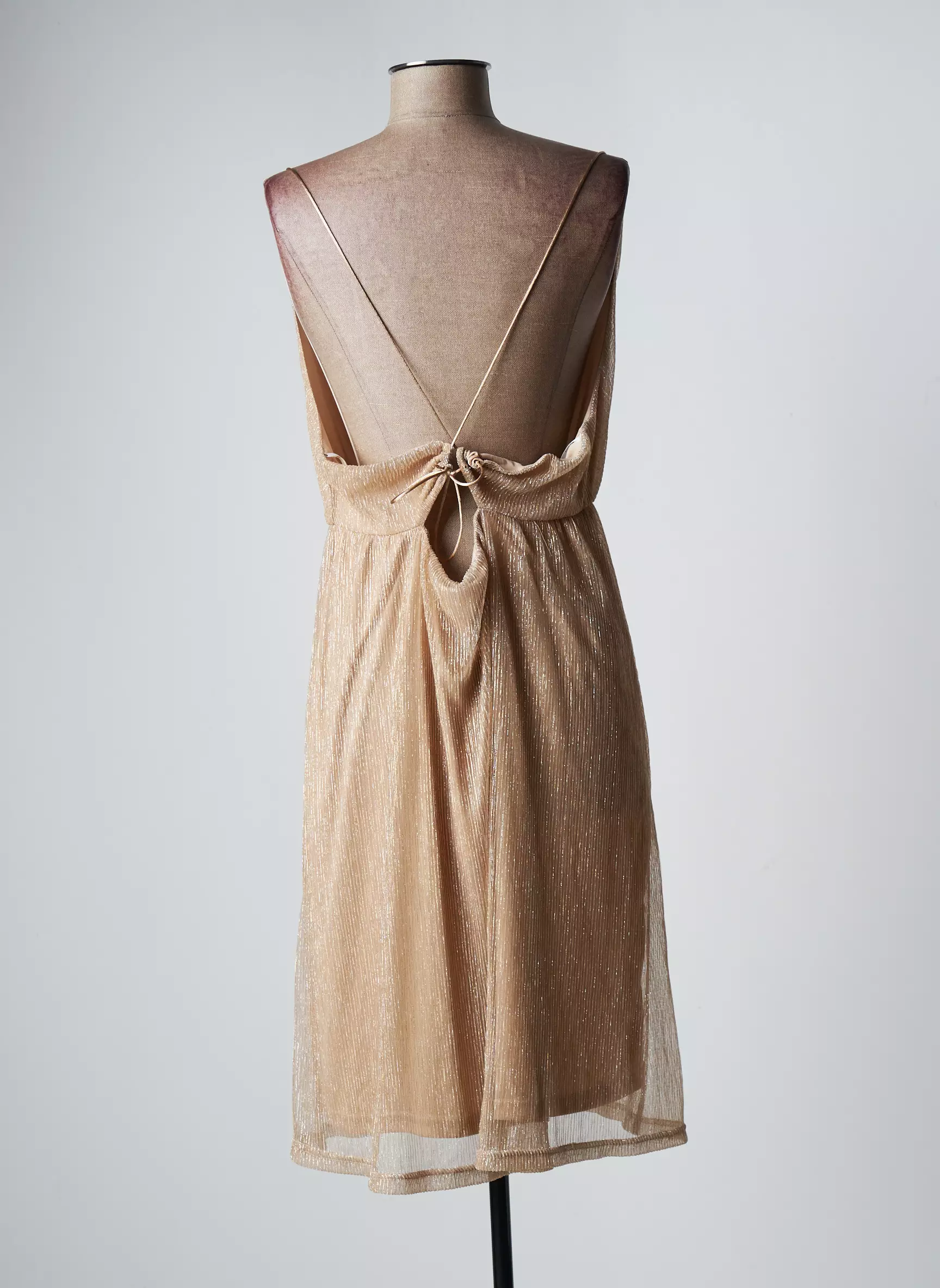 Only Robes Mi Longues Femme couleur beige