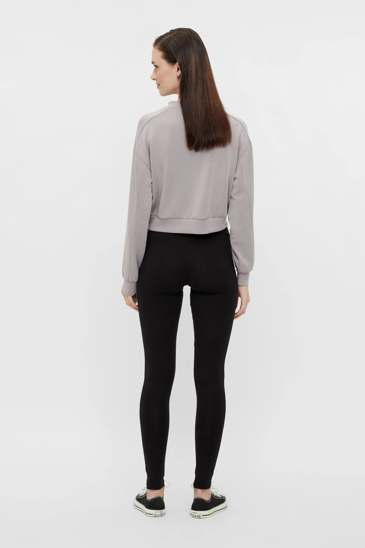 PIECES  Leggings - Schwarz - Mittlerer Bund