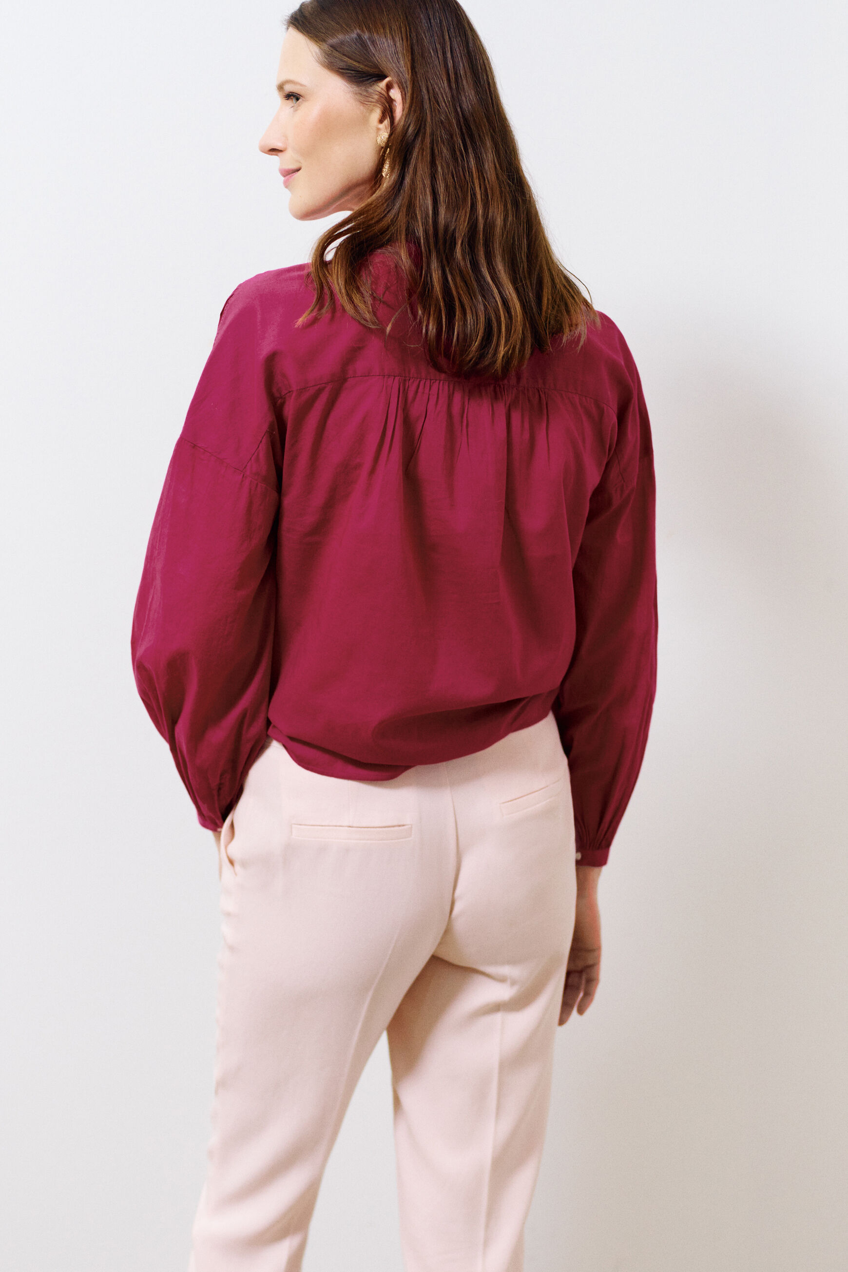 chemisier clarisse rouge femme