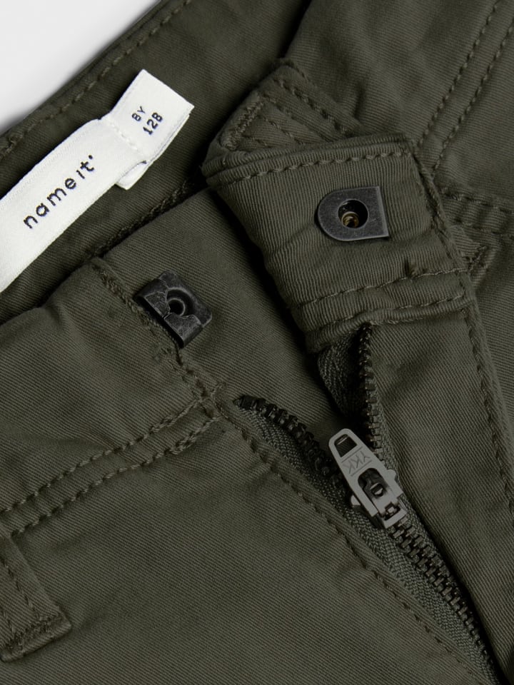 name it Cargo Hose für Jungen Jogger Chino Freizeithose NKMRYAN in Khaki günstig kaufen